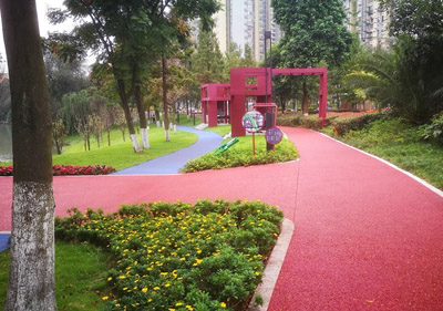 成都市沙河城市公园健身绿道